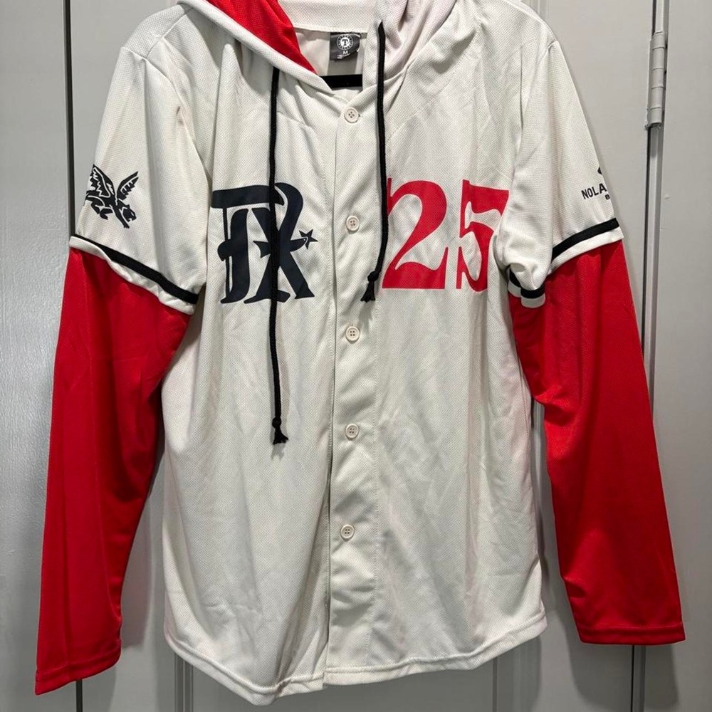 Texas Rangers Baseball Jersey with Hood
